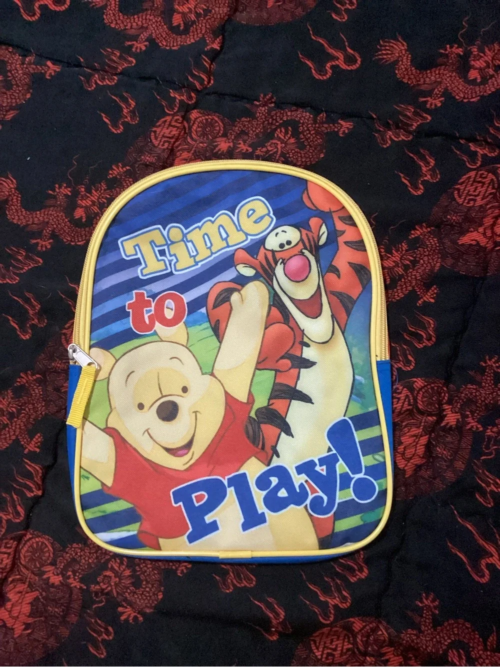 Bioworlds-Disney Winnie the Pooh Backpack - Blue & Yellow